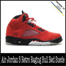 ナイキ エアジョーダン コピー 5 レトロ レイジング ブル レッド スエード【NIKE Air Jordan】入手困難!! Air Jordan 5 Raging Bull Red