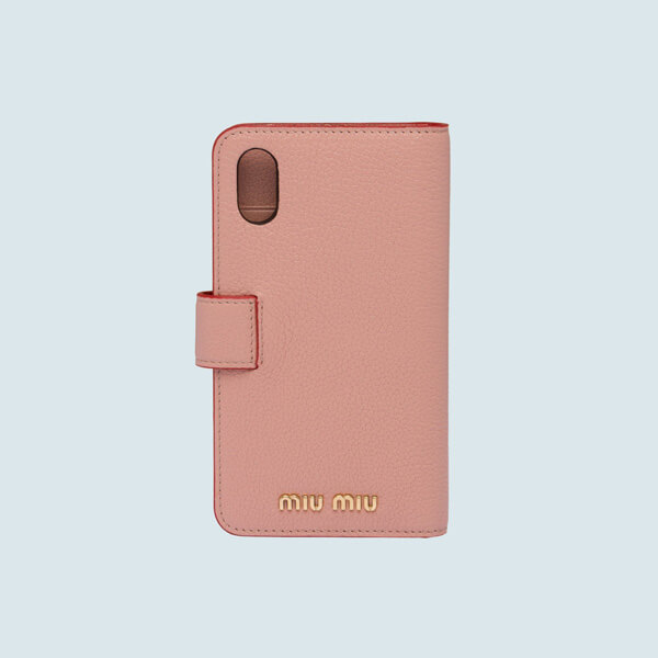 miumiu iphoneケース コピー Miu Miu 手帳タイプ iPhone X/XS対応ケース マドラ11スレザー9