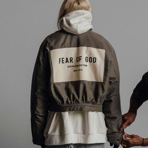 関税・送料込 FEAR OF GODコピー with logo Zipped ジャケット