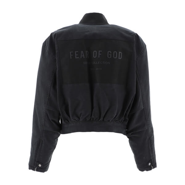 関税・送料込 FEAR OF GODコピー with logo Zipped ジャケット