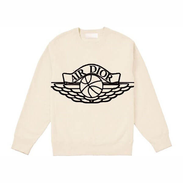 ディオール ナイキ コピー Dior x NIKE Air Jordan Wings Sweater NATURAL