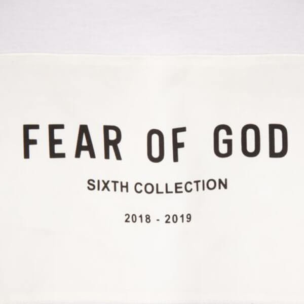 関税・送料込 FEAR OF GOD パロディWHITE COTTON Tシャツ