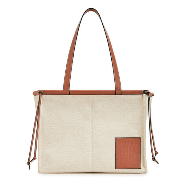 ∞∞ LOEWE ∞∞ロエベ クッショントート コピー Cushion small leather-trimmed canvas Tote bag 330.02AA93