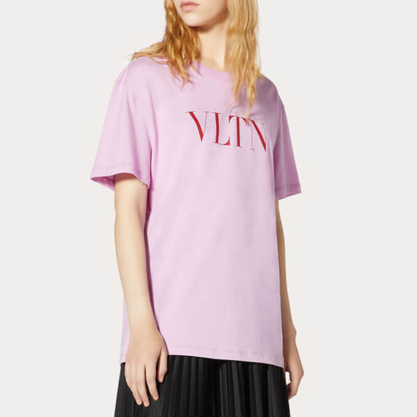 VALENTINO◆VLTN ヴァレンティノ ロゴTシャツ コピー 2色 プリント TB3MG07D3V645F