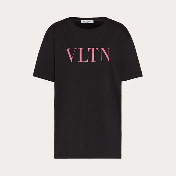 VALENTINO◆VLTN ヴァレンティノ ロゴTシャツ コピー 2色 プリント TB3MG07D3V645F