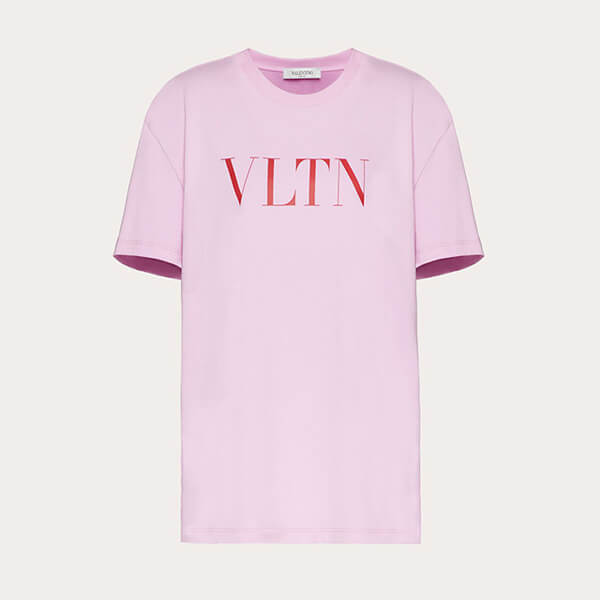 VALENTINO◆VLTN ヴァレンティノ ロゴTシャツ コピー 2色 プリント TB3MG07D3V645F