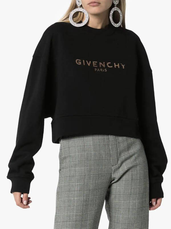 2020新作限定大人気 ジバンシィ偽物 GIVENCHY G562 CROPPED SWEATSHIRT BWJ00D3Z2L-001