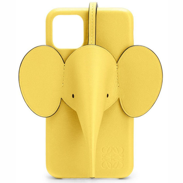 【LOEWE ロエベ iPhoneケース コピー】iPhone11ケース エレファント Elephant イエロー C719C80X0