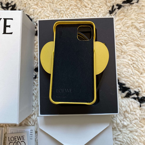 【LOEWE ロエベ iPhoneケース コピー】iPhone11ケース エレファント Elephant イエロー C719C80X0