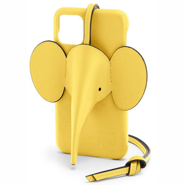 【LOEWE ロエベ iPhoneケース コピー】iPhone11ケース エレファント Elephant イエロー C719C80X0