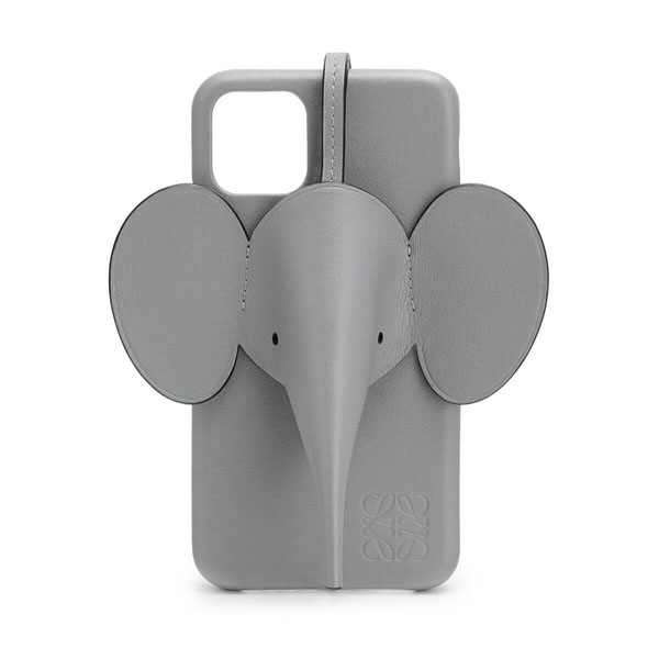 【LOEWE ロエベ iPhoneケース コピー】エレファント Elephant ガンメタル C719C80X032