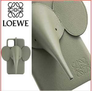 【20AW】LOEWE iPhoneロエベ ケース 偽物 iPhoneスマホケース エレファント 象 グリーン