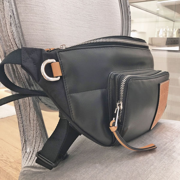 【LOEWE ロエベ ベルトバッグ コピー】2020SS バンバッグ パフィー (ブラック) 335.73.W75 1100