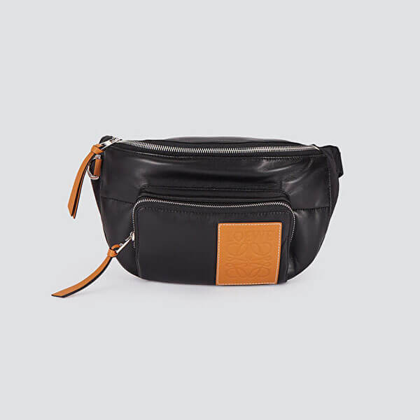 【LOEWE ロエベ ベルトバッグ コピー】2020SS バンバッグ パフィー (ブラック) 335.73.W75 1100