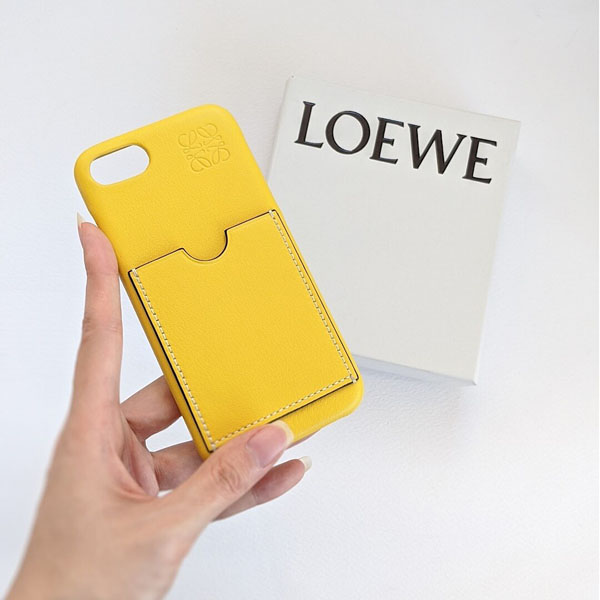 LOEWE ロエベ ケース コピー☆アナグラム レザー iPhoneケース