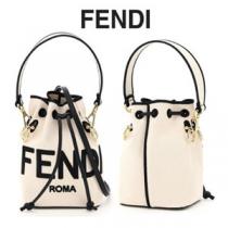 送料関税込■FENDI コピーモントレゾール ロゴキャンバス ミニバッグ■8BS010AD6T