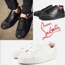 定番人気！ ルブタン☆偽物★LOUIS JUNIOR SPIKES 白黒★ スニーカー Refe...