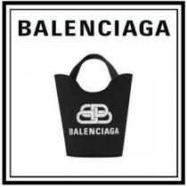 バレンシアガ トートバッグ コピー最新【BALENCIAGA】Wave XS トートバッグ ロゴ...