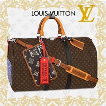 ルイ ヴィトン ボストンバッグ 偽物☆Louis Vuitton☆旅行のお供に♪キーポル・バンド...