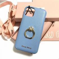 miumiu iphoneケース コピー ハートクリスタル リング iPhone11 Proケー...