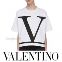 VALENTINO ヴァレンティノ Tシャツ コピー VALENTINO Vロゴ ジャージ Tシ...