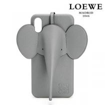 【LOEWE ロエベ iPhoneケース コピー】エレファント Elephant ガンメタル C...