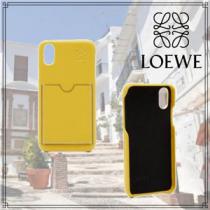 LOEWE ロエベ ケース コピー☆アナグラム レザー iPhoneケース