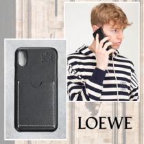 ユニセックス【LOEWE ロエベ ケース コピー】レザー iPhoneケース