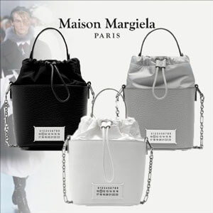 メゾンマルジェラ バッグ コピー 20AW新作★Maison Margiela 2way レザー バケットバッグ S61WG0035P0396H7736