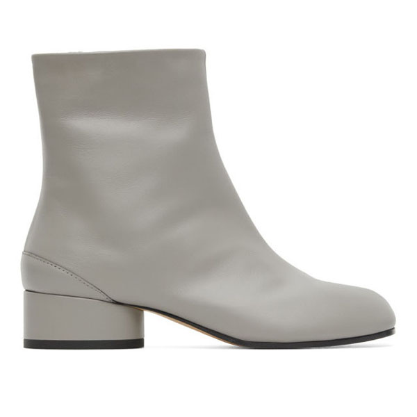 メゾンマルジェラ ブーツ 偽物★MAISON MARGIELA Tabi Calfskin Boots 202168F113157