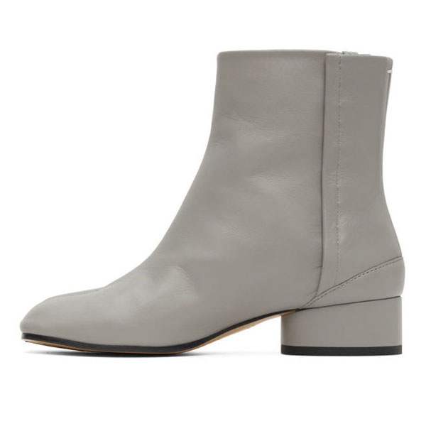 メゾンマルジェラ ブーツ 偽物★MAISON MARGIELA Tabi Calfskin Boots 202168F113157