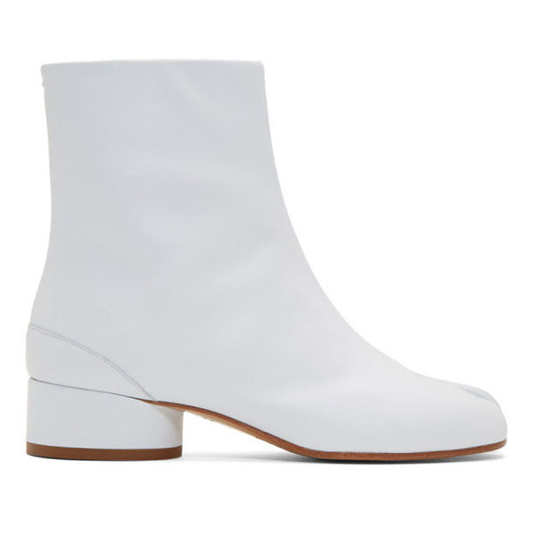 メゾンマルジェラ ブーツ 偽物★MAISON MARGIELA Tabi Calfskin Boots 202168F113157