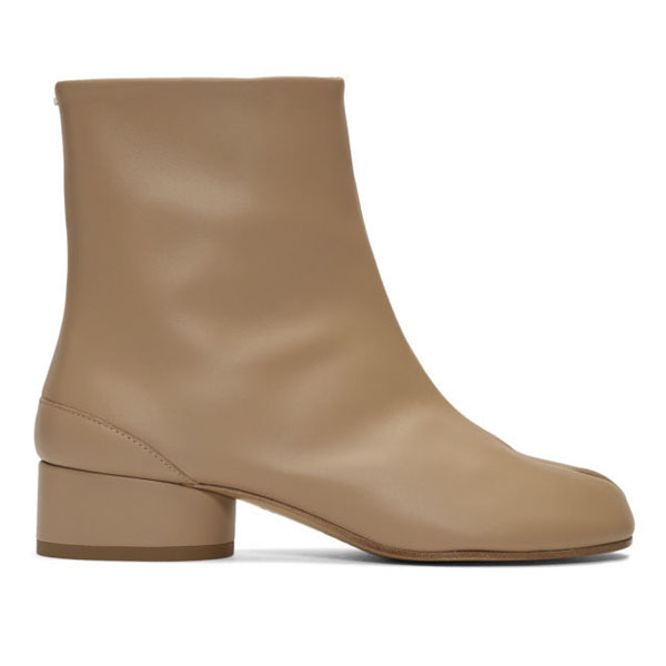 メゾンマルジェラ ブーツ 偽物★MAISON MARGIELA Tabi Calfskin Boots 202168F113157