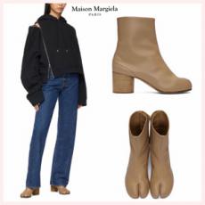 メゾンマルジェラ ブーツ 偽物☆Maison Margiela☆♪NEW♪ミッドヒール Tabi ブーツ