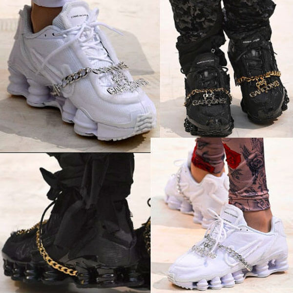 コラボ Nike スーパーコピーShox TL x COMME des GARCONS CDG