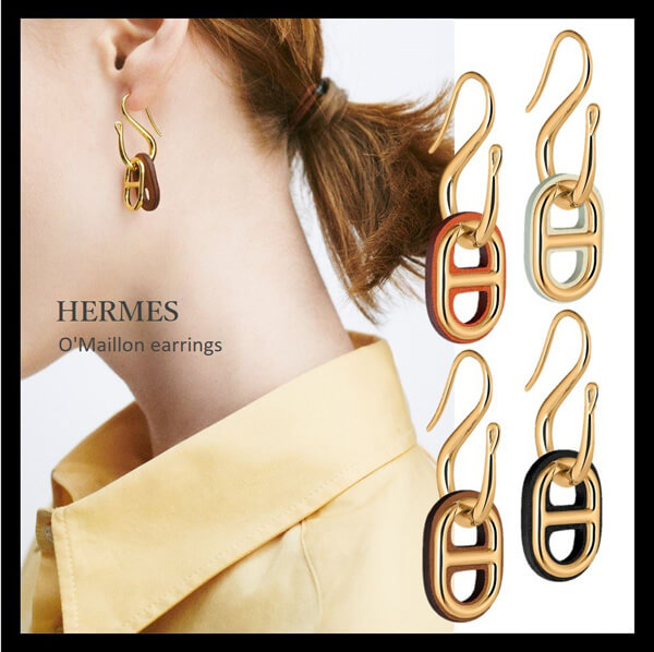 【HERMES】スーパーコピー☆大人気☆ O'Maillon earrings オマイヨンピアス 4色