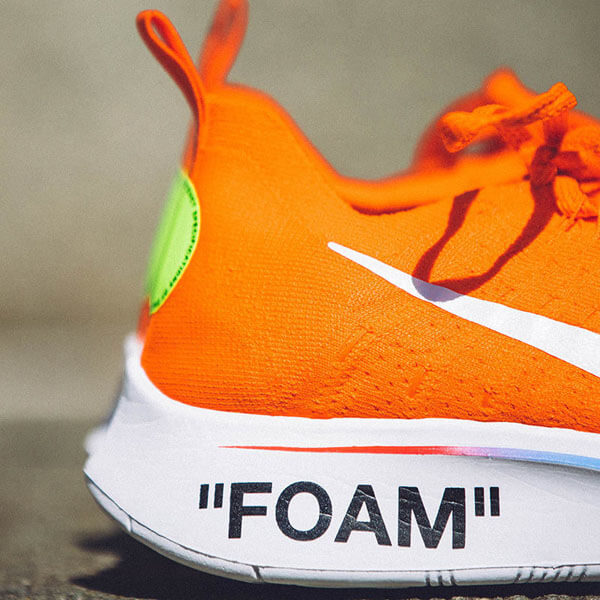 大人気★入手困難 OFF-WHITE × NIKE 偽物ZOOM FLY MERCURIAL FLYKNIT ORANGE & BLACK