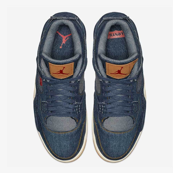 送関込 LEVI’S × NIKE 偽物AIR JORDAN 4 RETRO NRG LEVIS リーバイス 青/黑/白AO2571-401AO2571-001