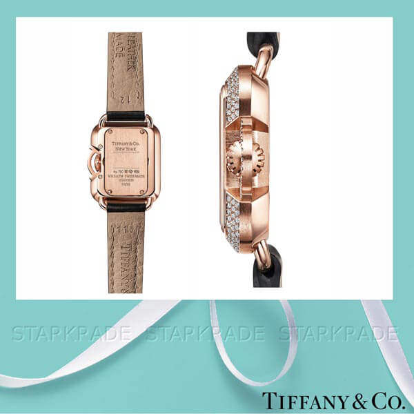 ティファニー 時計 コピー[TIFFANY&Co. ] T 限定22本 22x26mm 0.38ct  Rose Gold ウォッ