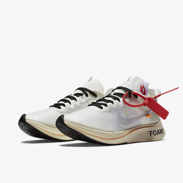 ナイキ スニーカー 偽物 Off-White Nike Zoom Fly オフホワイト ナイキ ズームフライ AJ4588 100