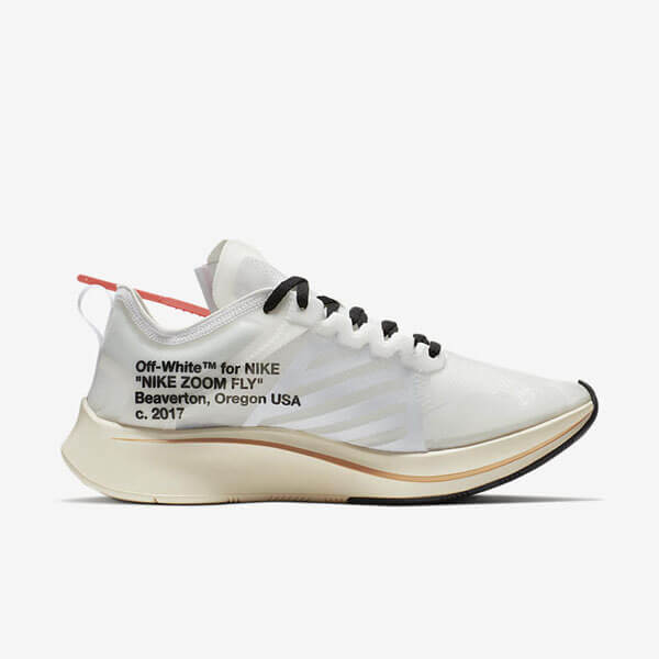 ナイキ スニーカー 偽物 Off-White Nike Zoom Fly オフホワイト ナイキ ズームフライ AJ4588 100