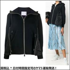 SACAI MA-1 サカイ 偽物 ナイロン切替フーディ