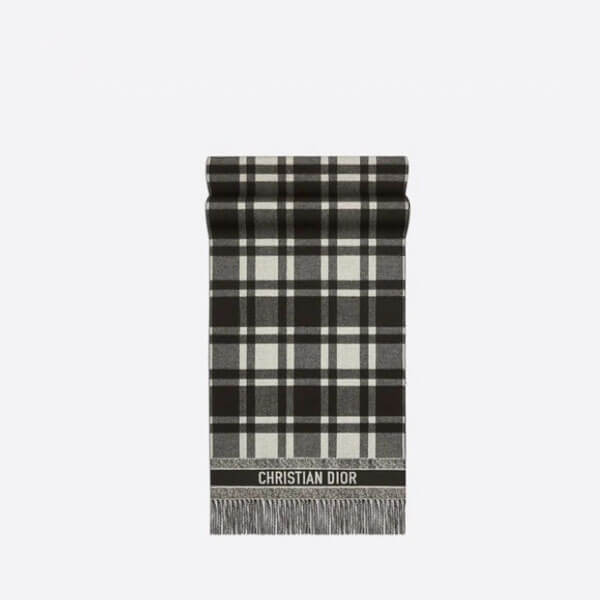 Dior CHECK'N'DIOR スカーフ コピー ウール チェック ストール 2色 ロゴ