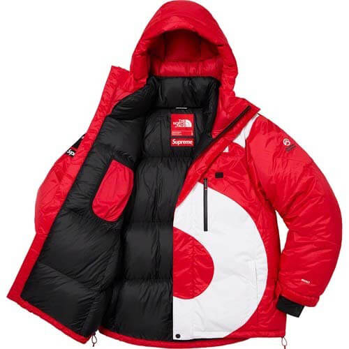 supreme north face 偽物 シュプリーム ノースフェイス ダウン S Logo ヒマラヤン 800フィルパワー