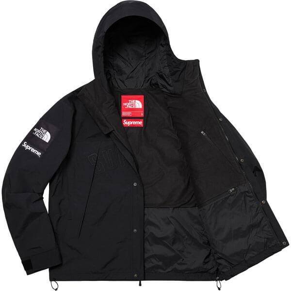 supreme north face 偽物 シュプリーム ノースフェイス ダウン Arc Logo Mountain Parka Black