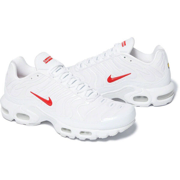 Nike Air Max Plus  Supreme 偽物 シュプリーム ナイキ エアマックス プラス Box Logo WHITE