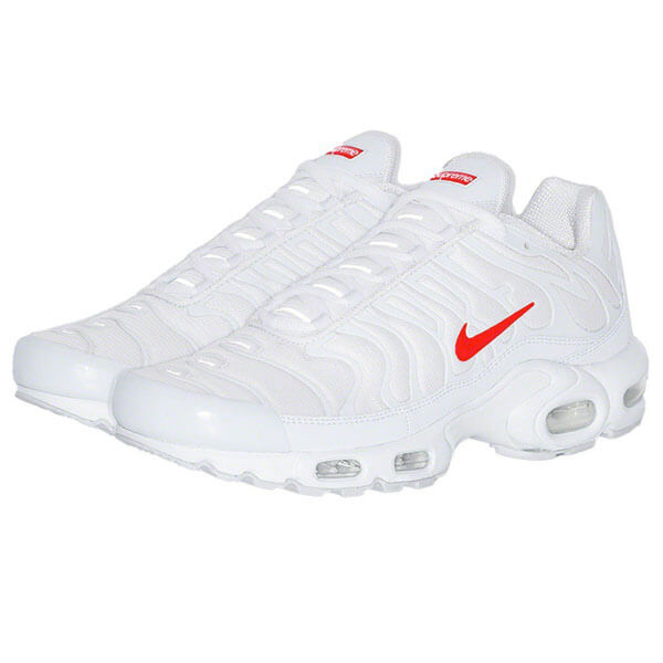 Nike Air Max Plus  Supreme 偽物 シュプリーム ナイキ エアマックス プラス Box Logo WHITE