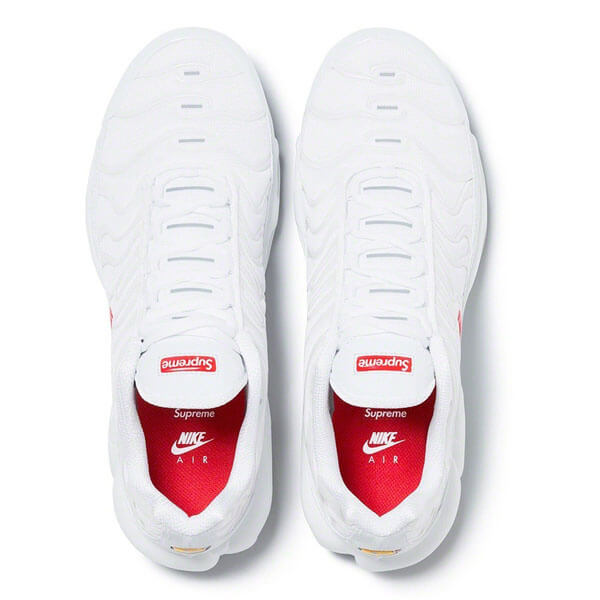 Nike Air Max Plus  Supreme 偽物 シュプリーム ナイキ エアマックス プラス Box Logo WHITE