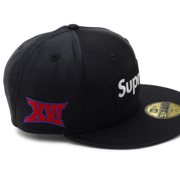 シュプリーム ビーニー 偽物 Supreme Dazzle Box Logo New Era 黒