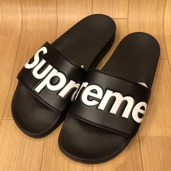 Supreme シュプリーム サンダル 偽物 Slides Sandals Black 夏のスリッパに最高です！